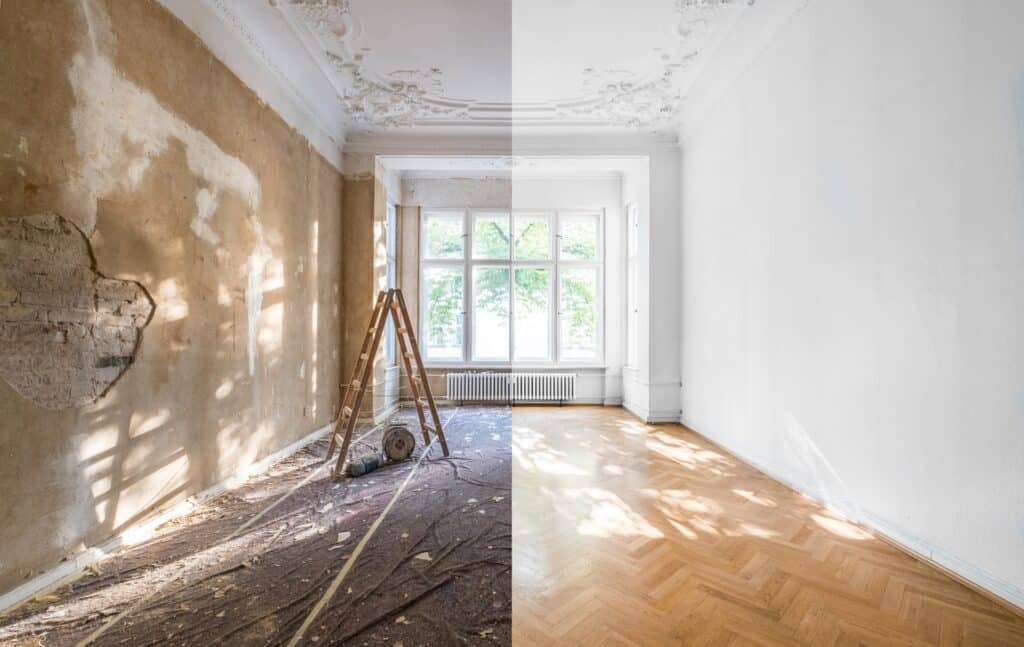 Vorher-nachher-Raumgestaltung im Altbau | Bettbänke